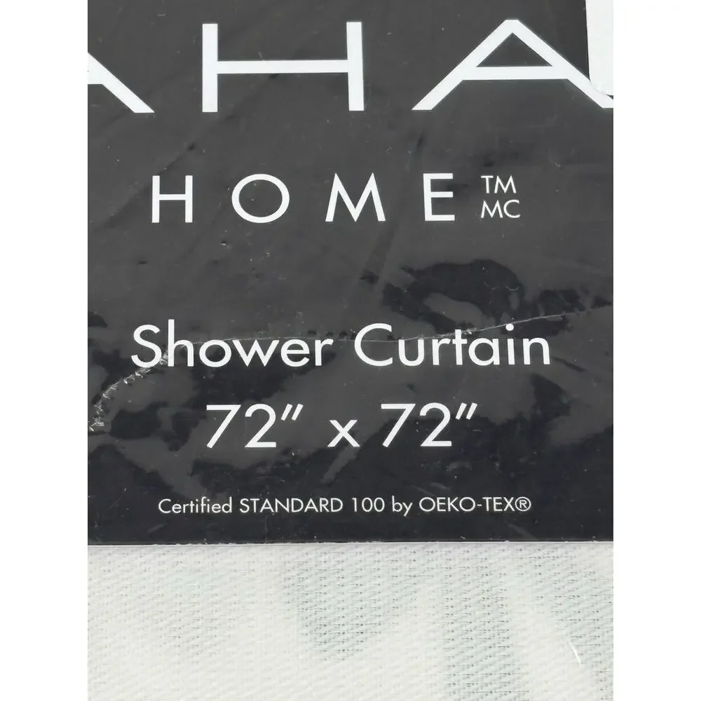 TAHARI Black Bows Shower Curtain Fabric 72x72